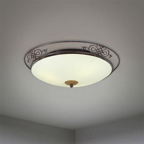 Eurolux Round Ceiling Light With Iron Frame