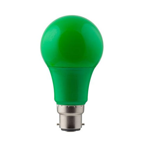 Eurolux LED Coloured Globe B22 7W 185lm Green