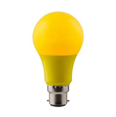 Eurolux LED Coloured Globe B22 7W 630lm Yellow