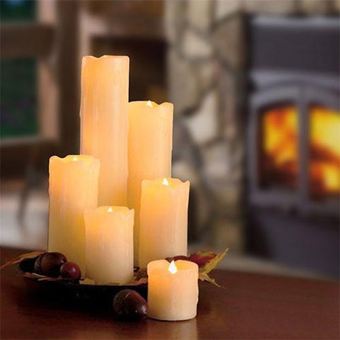 Eurolux LED Dripping Flameless Candle 3Pc