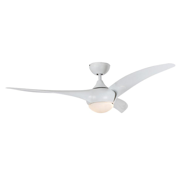 Eurolux 52" 3 Blade Ceiling Fan with Light - White
