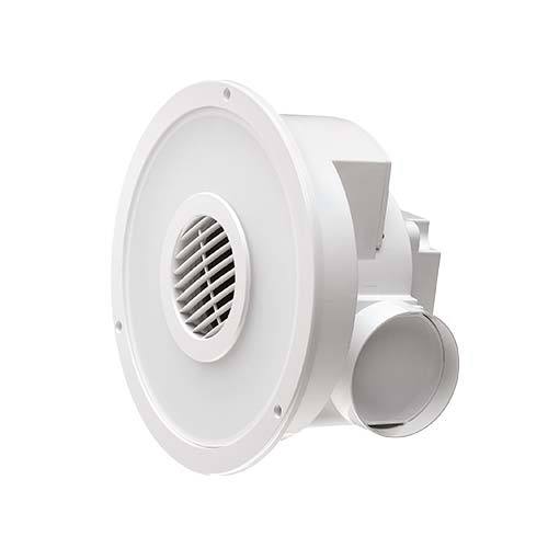 Round Bathroom Extractor Fan & Light