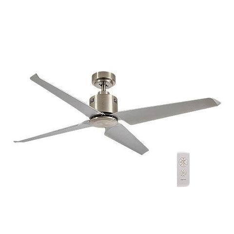 54" 4 Blade Ceiling Fan with Remote - Satin Nickel