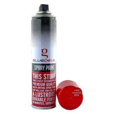 GlueDevil Spray Paint Fire Engine Red