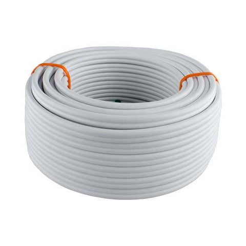 Flat Twin Earth Cable 2 Core 4mm White 10 To 100M
