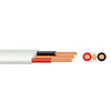 Flat Twin Earth Cable 2 Core 1 5mm White 5 To 100M