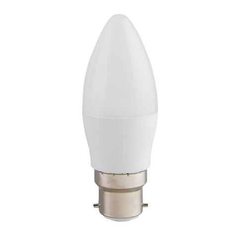Eurolux LED Opal Candle Bulb B22 5W 375lm Warm White
