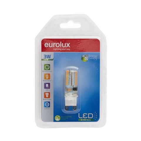 Eurolux LED 12V Bi-Pin Bulb G9 3W 170lm Warm White