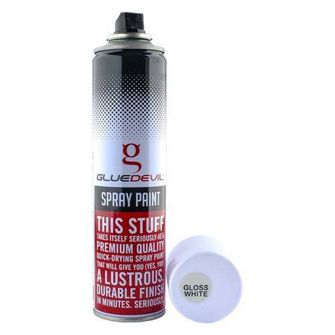 GlueDevil Spray Paint Gloss White