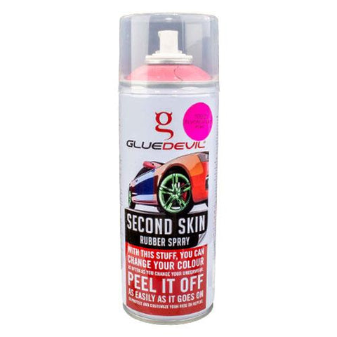 GlueDevil Second Skin Rubber Spray Paint Fluorescent Pink
