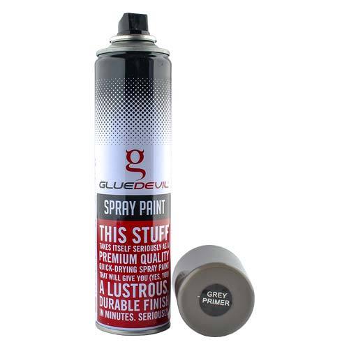 GlueDevil Spray Paint Grey Primer