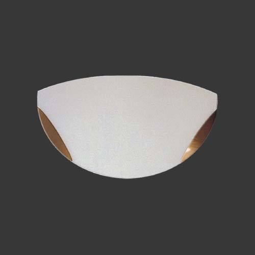 K.Light Opal Glass Wall Light with Copper Clips