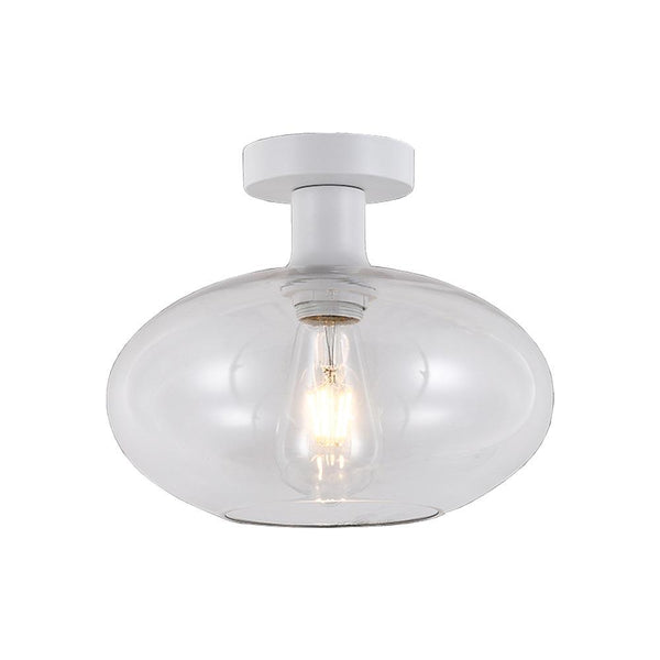 Large Orb Ceiling Light - Clear Glass