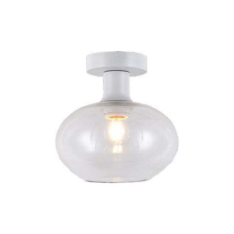Small Orb Ceiling Light - Clear Glass