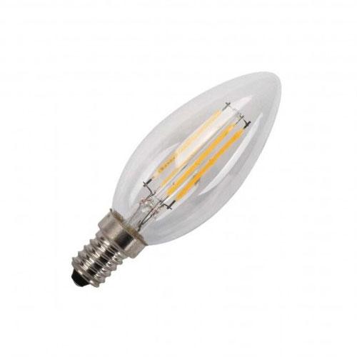 Major Tech LED Filament Candle Bulb E14 4W 400lm Warm White