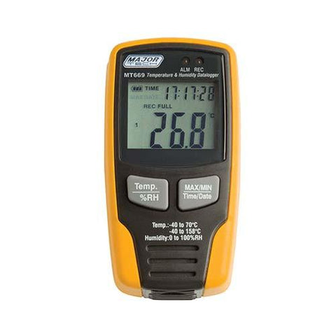 Major Tech Temperature Data Logger With Lcd Display