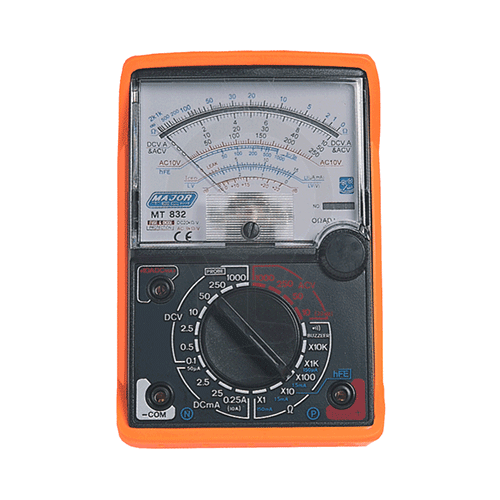 Analogue Multimeter With Rubber Holster