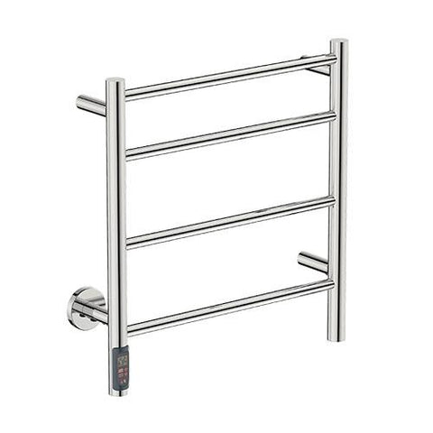 Bathroom Butler Natural 4 Bar Straight TDC Heated Towel Rail 500mm - Polished Stainless Steel