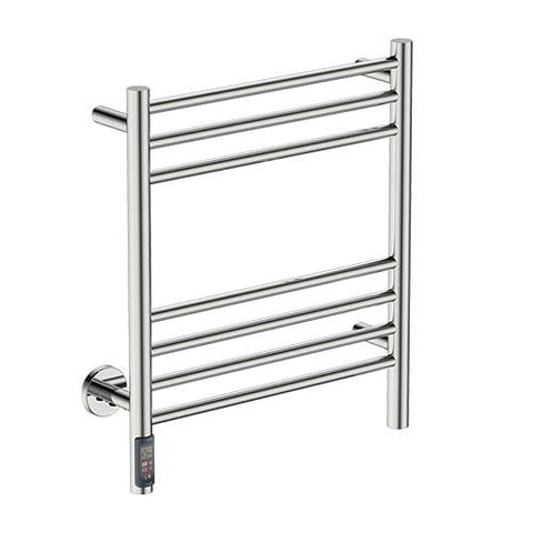 Bathroom Butler Natural 7 Bar Straight TDC Heated Towel Rail 500mm - Polished Stainless Steel