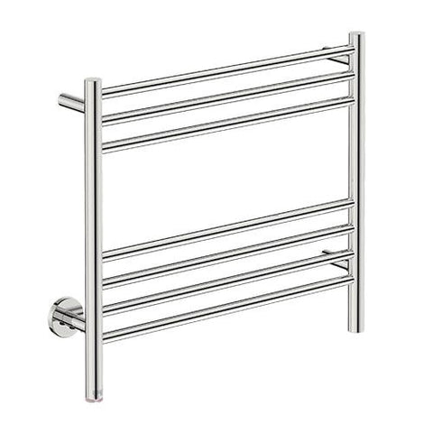 Bathroom Butler Natural 7 Bar Straight PTS Heated Towel Rail 650mm - Polished Stainless Steel