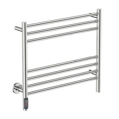 Bathroom Butler Natural 7 Bar Straight TDC Heated Towel Rail 650mm - Polished Stainless Steel