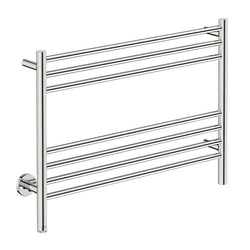Bathroom Butler Natural 7 Bar Straight PTS Heated Towel Rail 800mm - Polished Stainless Steel
