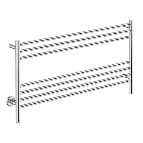 Bathroom Butler Natural 7 Bar Straight PTS Heated Towel Rail 1100mm - Polished Stainless Steel