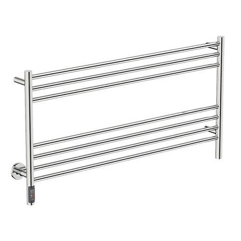 Bathroom Butler Natural 7 Bar Straight TDC Heated Towel Rail 1100mm - Polished Stainless Steel