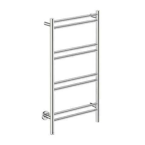 Bathroom Butler Natural 8 Bar Straight PTS Heated Towel Rail 500mm - Polished Stainless Steel