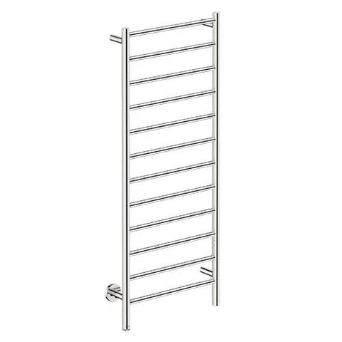 Bathroom Butler Natural 12 Bar Straight PTS Heated Towel Rail 500mm - Polished Stainless Steel