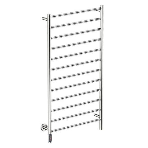 Bathroom Butler Natural 12 Bar Straight TDC Heated Towel Rail 650mm - Polished Stainless Steel