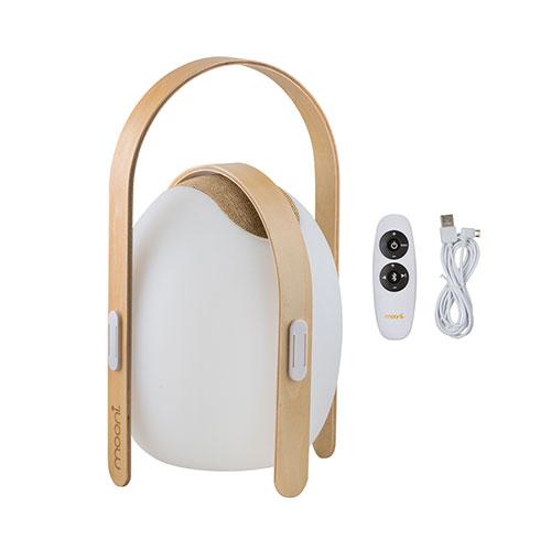 Mooni Ovo Mini Speaker Lantern With Wooden Handle