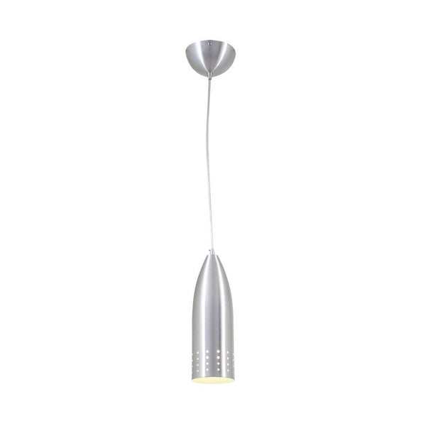 Silver Conical 1 Light Pendant