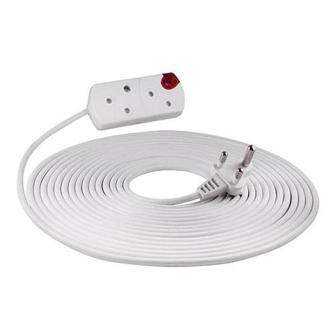 Crabtree Extension Cord 2 X 10A 20M White