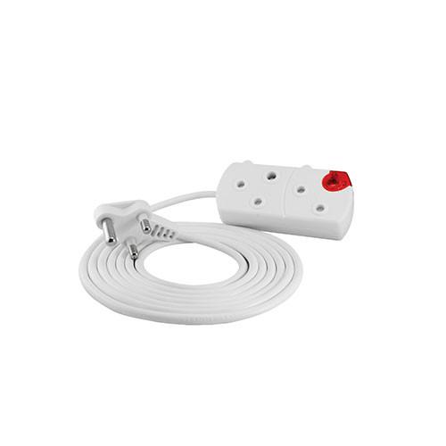 Crabtree Extension Cord 2 X 16A 5M White