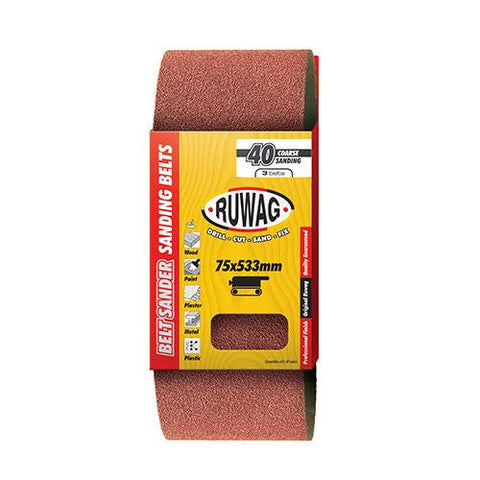 Ruwag 60 Sanding Belt 100 X 560mm 3 Pack