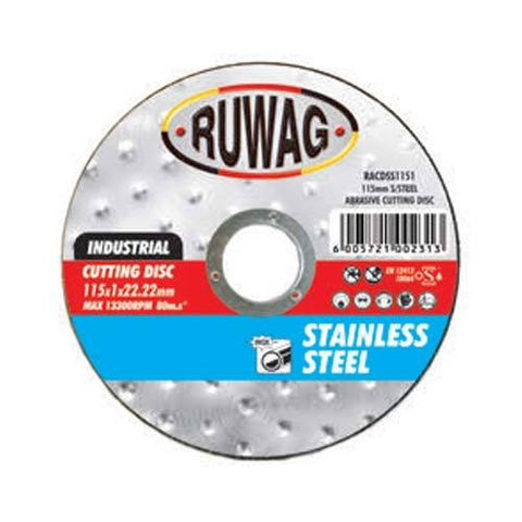Ruwag Steel Abrasive 115mm Cutting Disc