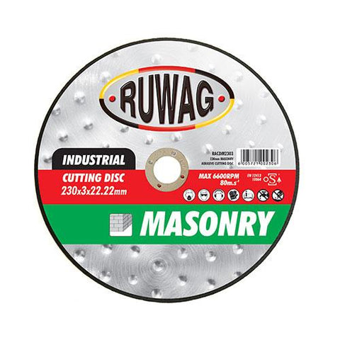 Ruwag Masonry Abrasive 115mm Cutting Disc 25 Pack