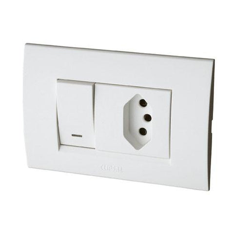 Schneider Electric  S3000 Single Euro Switched Socket Outlet We