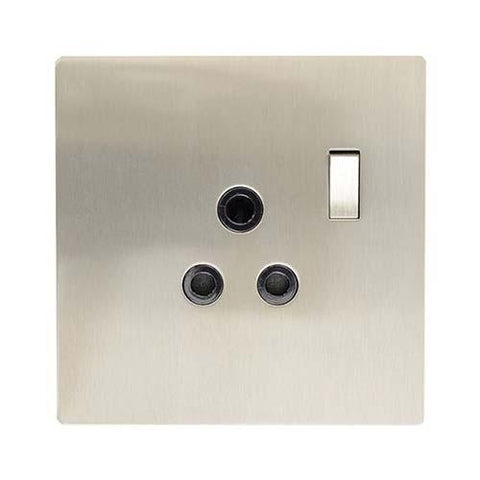 Cbi Stainless Steel Single Switched Socket