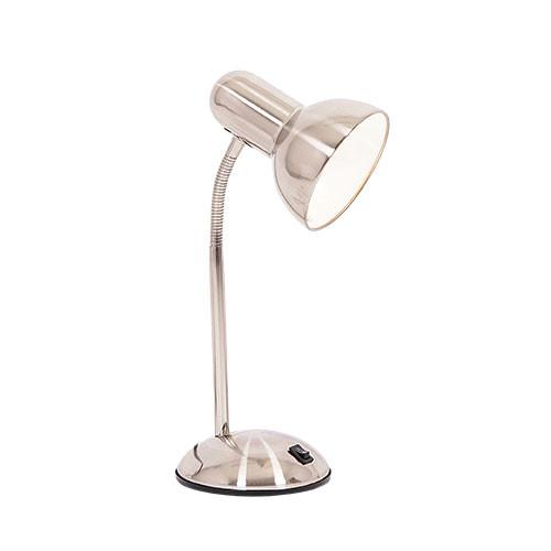 Satin Chrome Desk Lamp With Switch