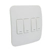 VETi 1 Four Lever One-Way Light Switch - White modules