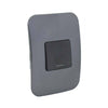 VETi 1 One Lever One-Way Light Switch - Black Double module