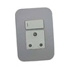 VETi 1 Single Switched Socket Outlet - White modules