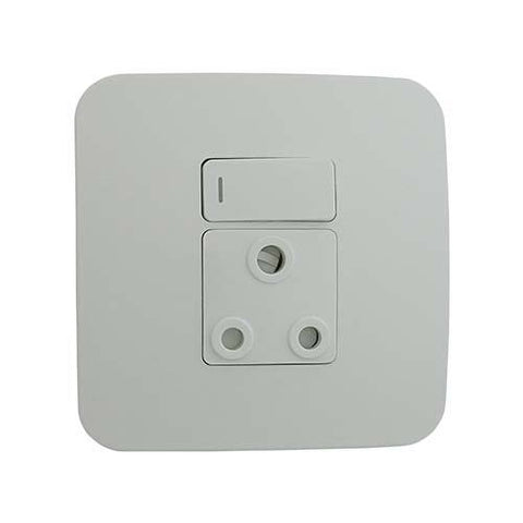 VETi 1 Single Switched Socket Outlet 100 x 100mm - White modules