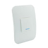 VETi 1 One Lever One-Way Light Switch with Locator - White Double module