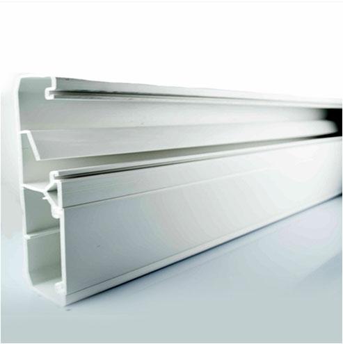 Decorduct 3 Compartment Power Skirting 2 5M White