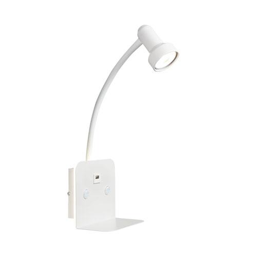 White Wall Bracket with Back Light + USB Port
