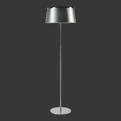 Adjustable Floor Lamp with Silver Shade