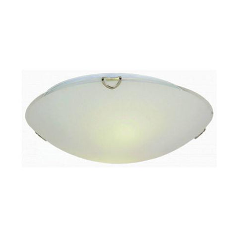 Bright Star Lighting Semplice Glass With Polished Chrome Clips Ceiling Light 250mm